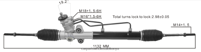 Power Steering Rack 96442387 96384060 car accessories Kenya 84DZZJ2692 CHEVROLET