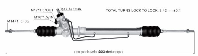 Power Steering Rack 44504-87601-000 car parts Kenya 84DZZJ2811 DAIHATSU