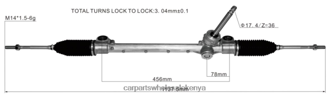 Power Steering Rack 45502-BZ090 car accessories Kenya 84DZZJ2812 DAIHATSU