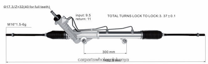 Power Steering Rack 97VB3N503BA 97VB3N503AA car parts mombasa 84DZZJ2669 FORD