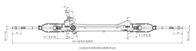 Power Steering Rack AL8Z-3504-BRM ZZDM-32-110R-0A car spares Kenya 84DZZJ2673 FORD