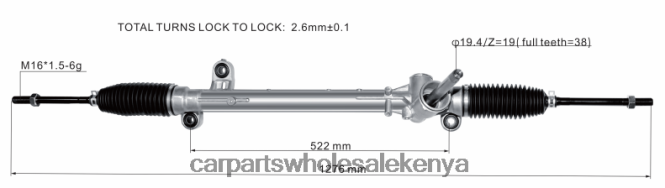 Power Steering Rack JX6C-3A500-AD car parts wholesale near me 84DZZJ2664 FORD