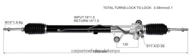 Power Steering Rack 53601-S04-E82 car accessories nairobi 84DZZJ2536 HONDA