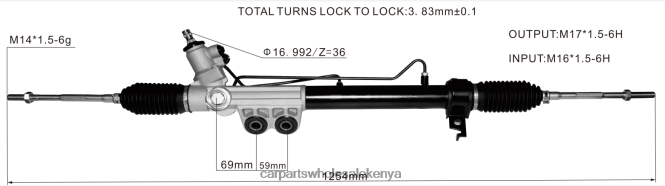 Power Steering Rack 8-98229842 car accessories Kenya 84DZZJ2612 ISUZU
