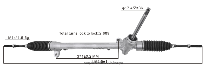 Power Steering Rack DB2P32110B auto parts mombasa 84DZZJ2630 MAZDA