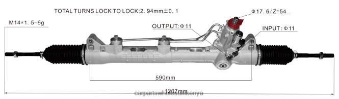 Power Steering Rack 2214605100 auto parts mombasa 84DZZJ2430 MERCEDES-BENZ/BMW