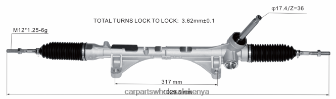 Power Steering Rack 48001-3LT0A 48001-JX00A 48001-JX00B 48001-JX00C car parts mombasa 84DZZJ2599 NISSAN