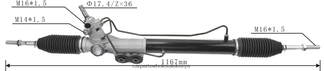 Power Steering Rack 49200-3X03A car parts wholesale Kenya 84DZZJ2585 NISSAN
