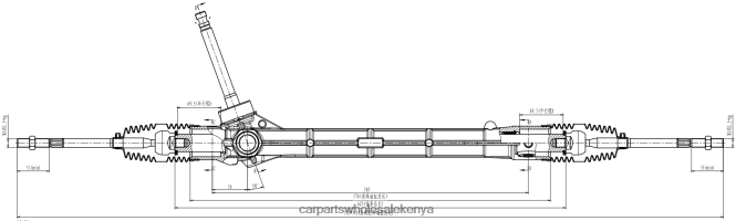 Power Steering Rack P8891751926 car spare parts nairobi 84DZZJ2847 GEELY