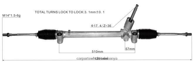 Power Steering Rack 48500-52R01 car parts Kenya 84DZZJ2621 SUZUKI