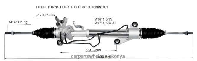 Power Steering Rack 44200-13021 44250-02170 car spares Kenya 84DZZJ2473 TOYOTA