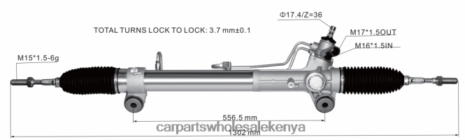Power Steering Rack 44250-26600 car spare parts nairobi 84DZZJ2447 TOYOTA
