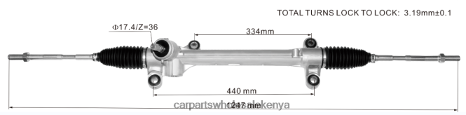 Power Steering Rack 45510-02490 car accessories Kenya 84DZZJ2442 TOYOTA