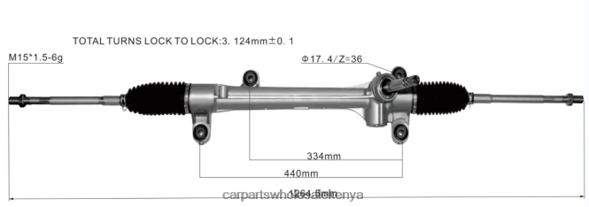Power Steering Rack 45510-28131 car accessories Kenya 84DZZJ2512 TOYOTA