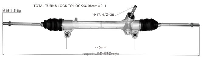 Power Steering Rack 45510-28141 car spares Kenya 84DZZJ2513 TOYOTA