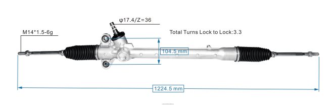 Power Steering Rack 45510-BZ360 car parts Kenya 84DZZJ2501 TOYOTA
