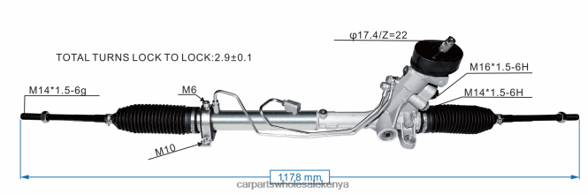 Power Steering Rack 6Q2423055P car accessories nairobi 84DZZJ2426 VOLKSWAGEN